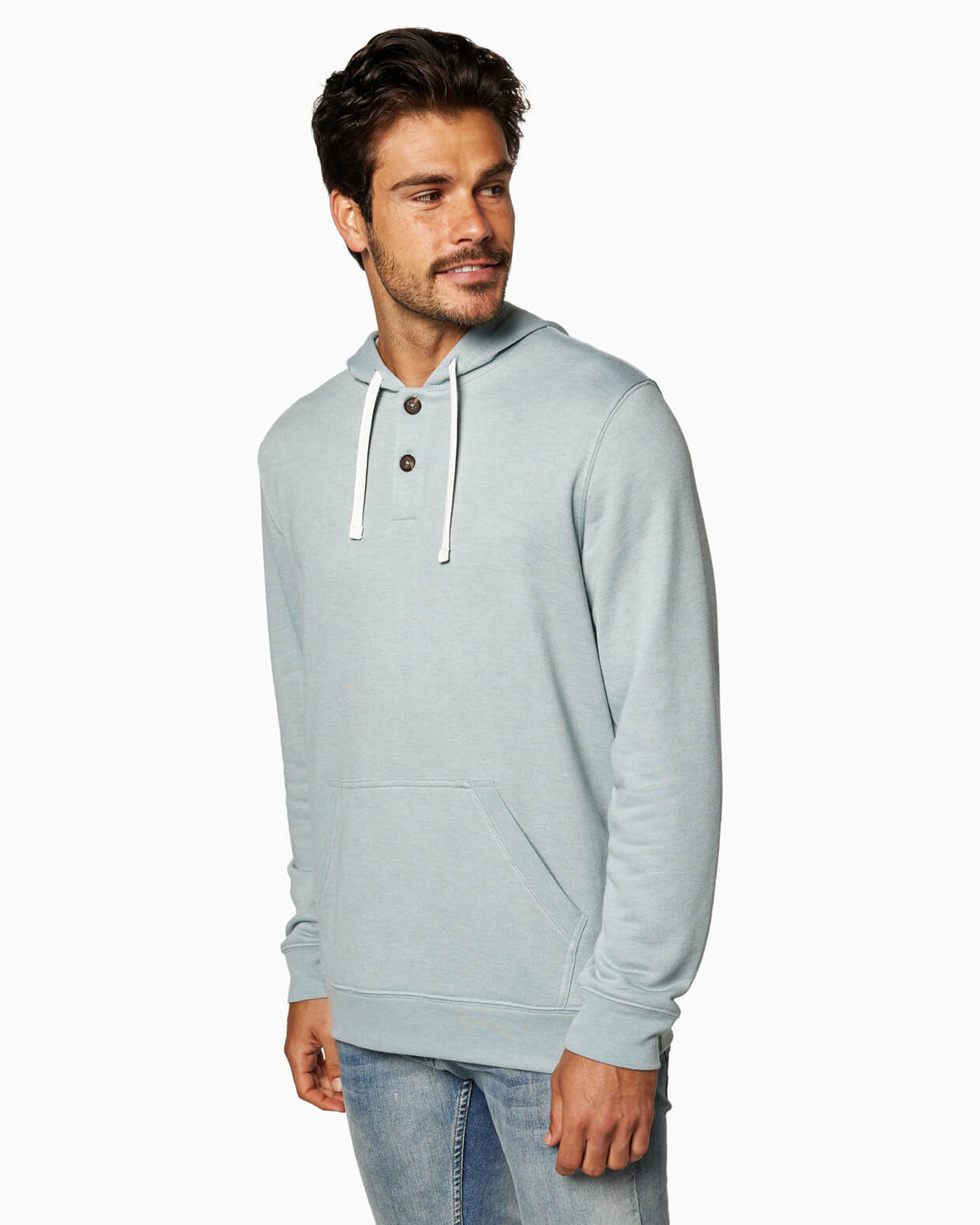 Coastal Fleece | Pullover Hoodie side #color_slate