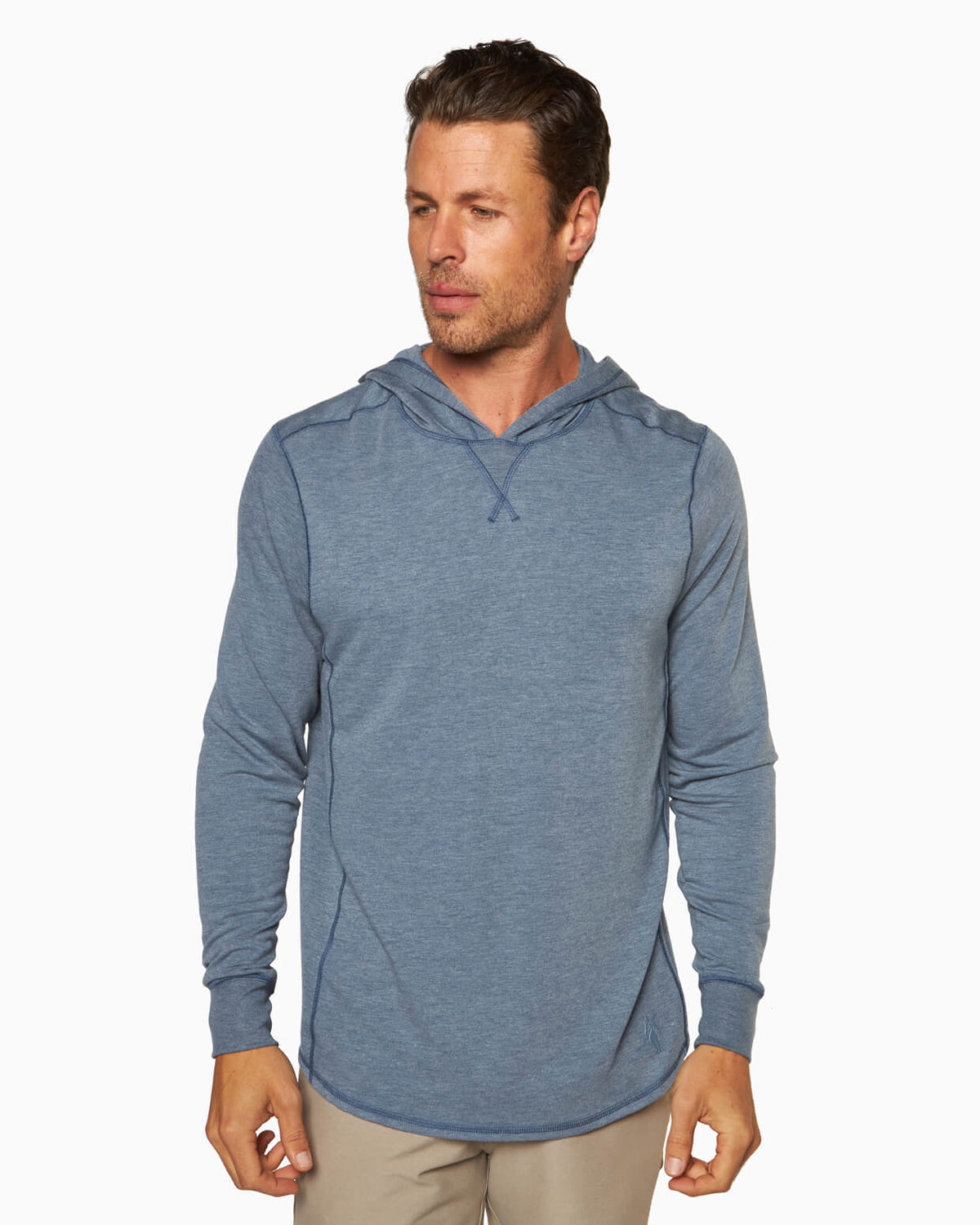 Schooner | Long Sleeve Hoodie (Sea Silk) DEEP SEA front #color_deep sea