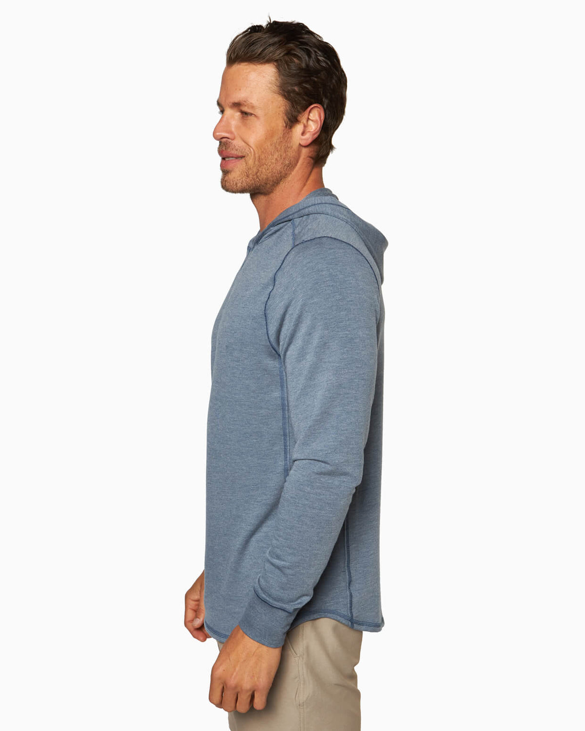 Schooner | Long Sleeve Hoodie (Sea Silk) DEEP SEA side #color_deep sea