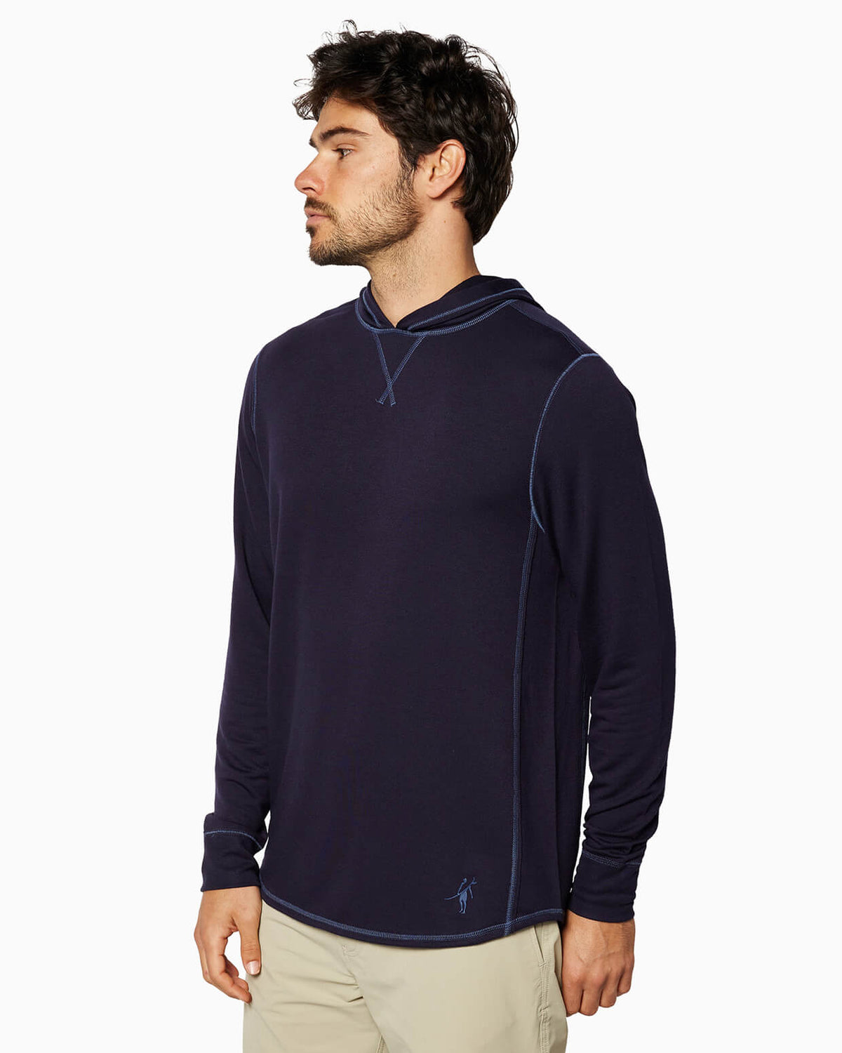 Schooner L/S Hoodie (Sea Silk) NAVY #color_navy