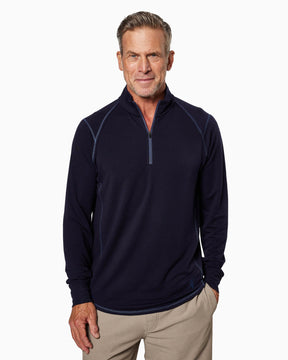 Barrel | Long Sleeve Raglan Half-Zip (Sea Silk)