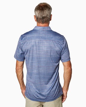 Ace Polo | Navy Multi Stripe