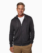 Cove | Full-Zip Hoodie HEATHER BLACK front #color_heather black