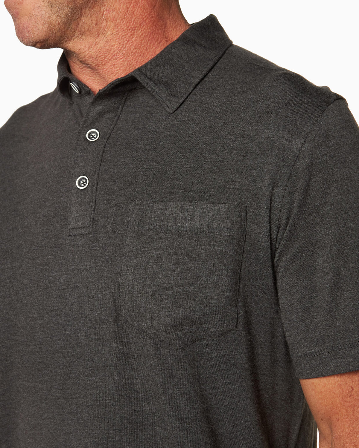 Sea Fit | Polo BLACK detail #color_seafit black
