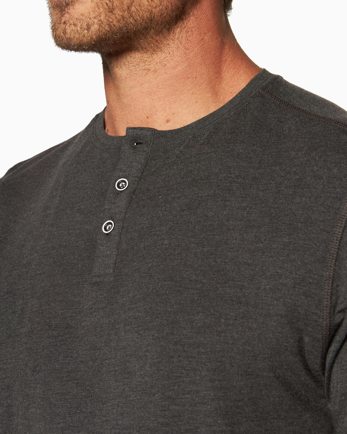 Sea Fit | Henley SEAFIT BLACK detail #color_seafit black