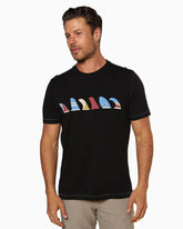 Fins | Short Sleeve T-Shirt BLACK front #color_black