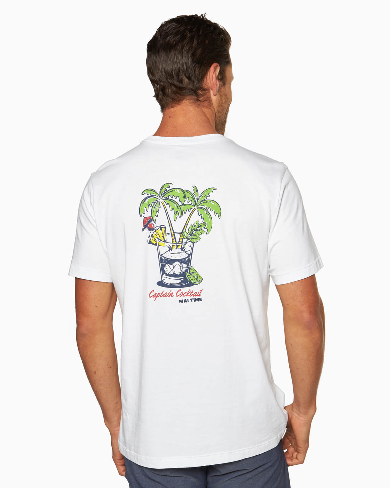 Hawaiian Print T-Shirt - Mai Time Short Sleeve
