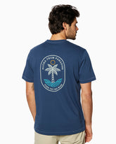 Aloha | Short Sleeve T-Shirt NAVY back #color_navy