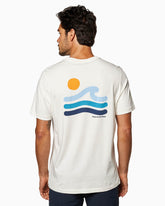 Modern Waves | Short Sleeve T-Shirt back #color_natural