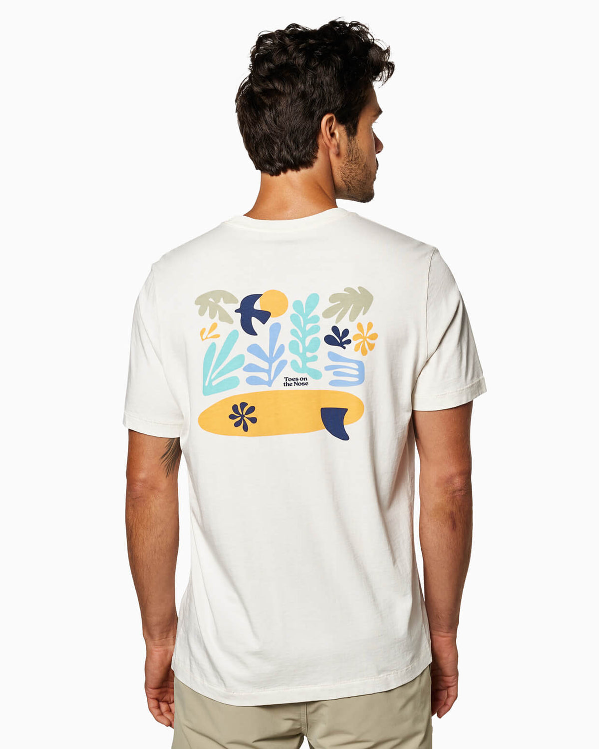 Surfing Is Life | Short Sleeve T-Shirt back #color_natural