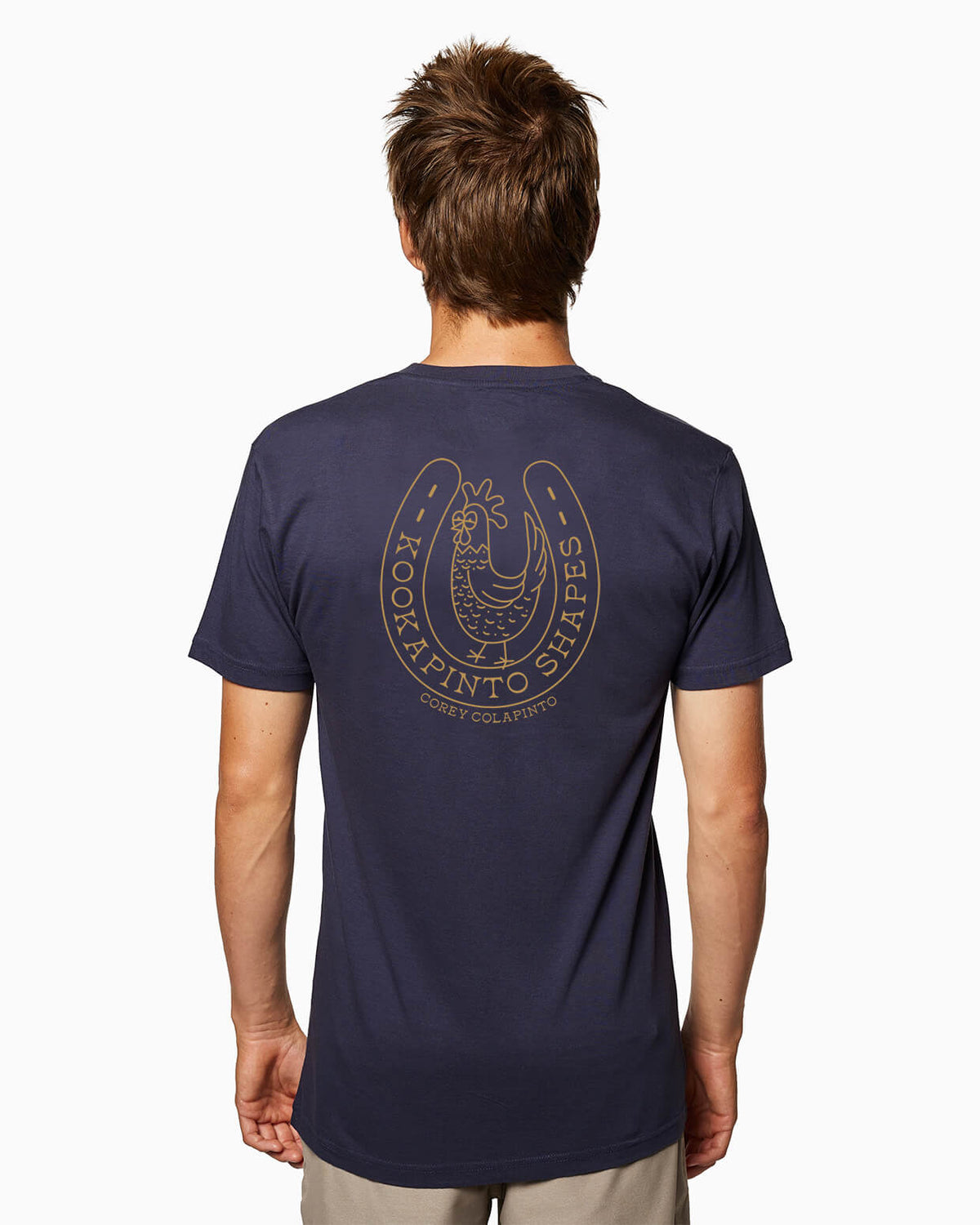 Kookapinto | Short Sleeve T-Shirt NAVY back #color_navy