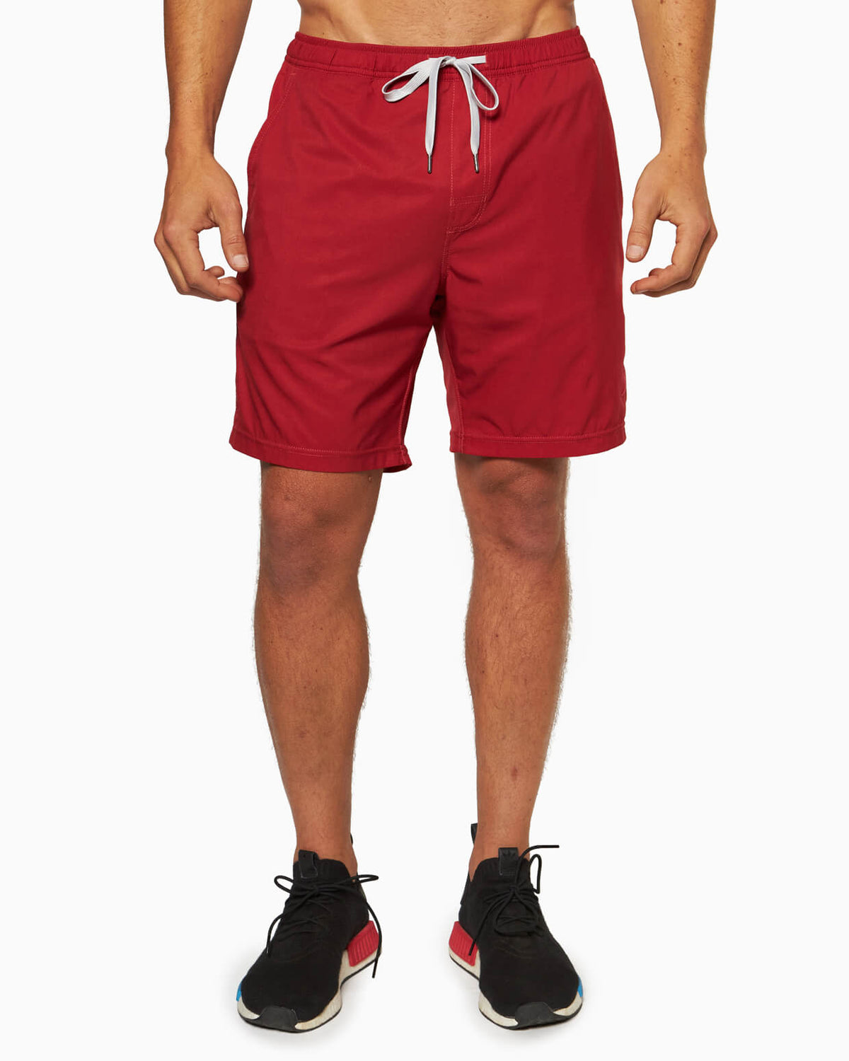 Avalon | Athletic Short BURNT RED front  #color_burnt red