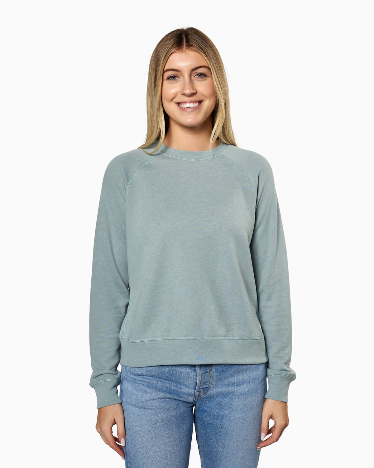 Coastal Fleece Crew | Women's SLATE front 2 #color_slate
