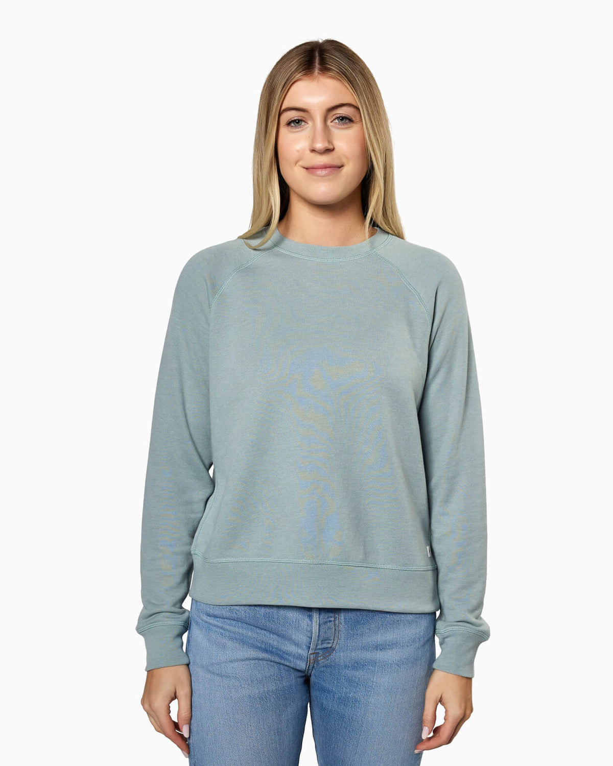 Coastal Fleece Crew | Women's SLATE front #color_slate
