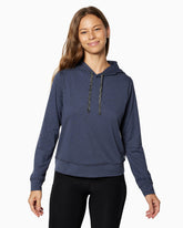 Cove Hoodie | Women's HEATHER BLUE front #color_heather blue