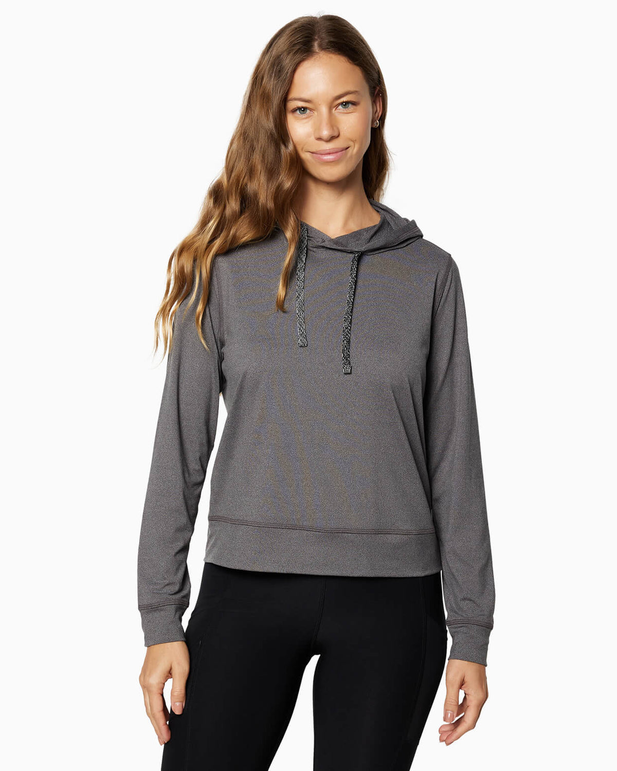 Cove Hoodie | Women's HEATHER CHARCOAL front #color_heather charcoal