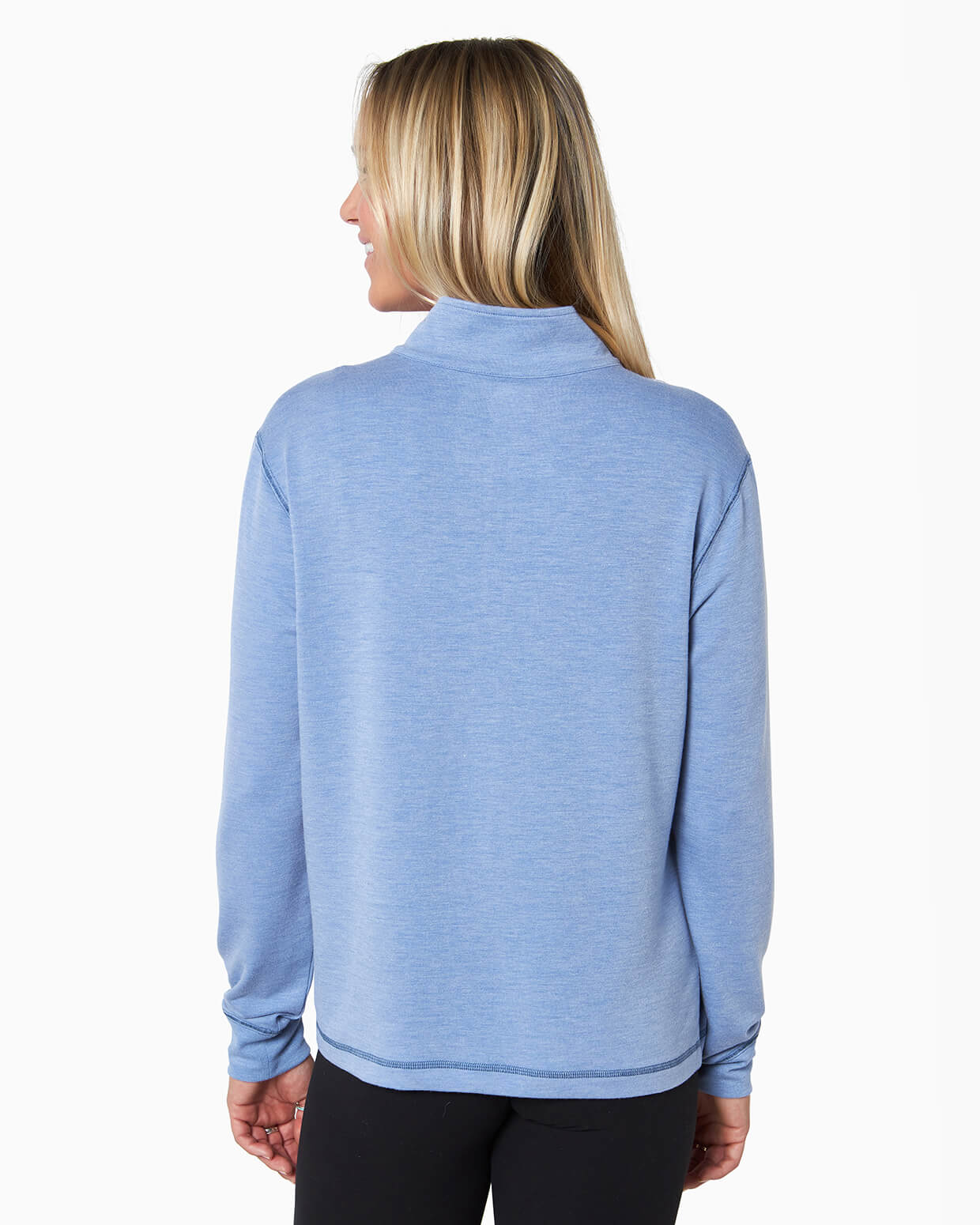 Women's Ultrasoft Sweats, Quarter-Zip Pullover Light Gray Heather