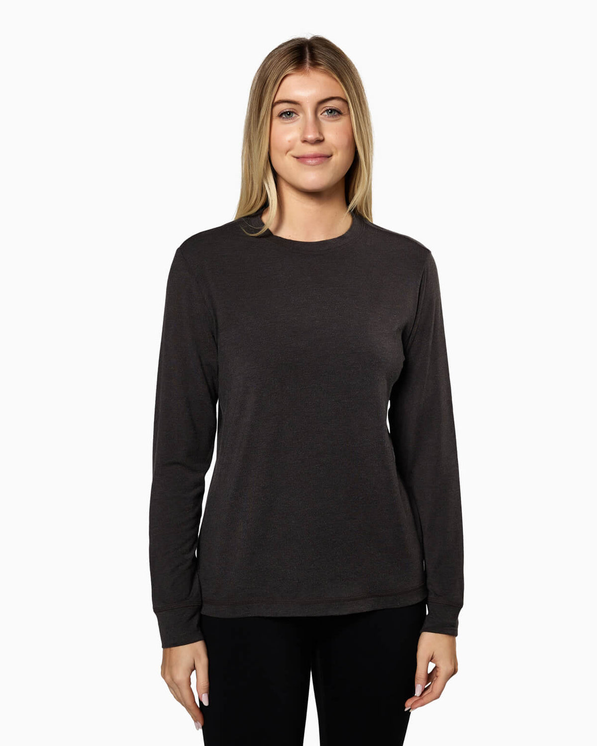 Sea Fit Long-Sleeve |  Women's BLACK front #color_black
