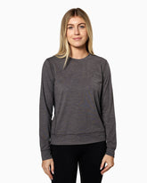 Cove Crew | Women's HEATHER CHARCOAL front #color_heather charcoal