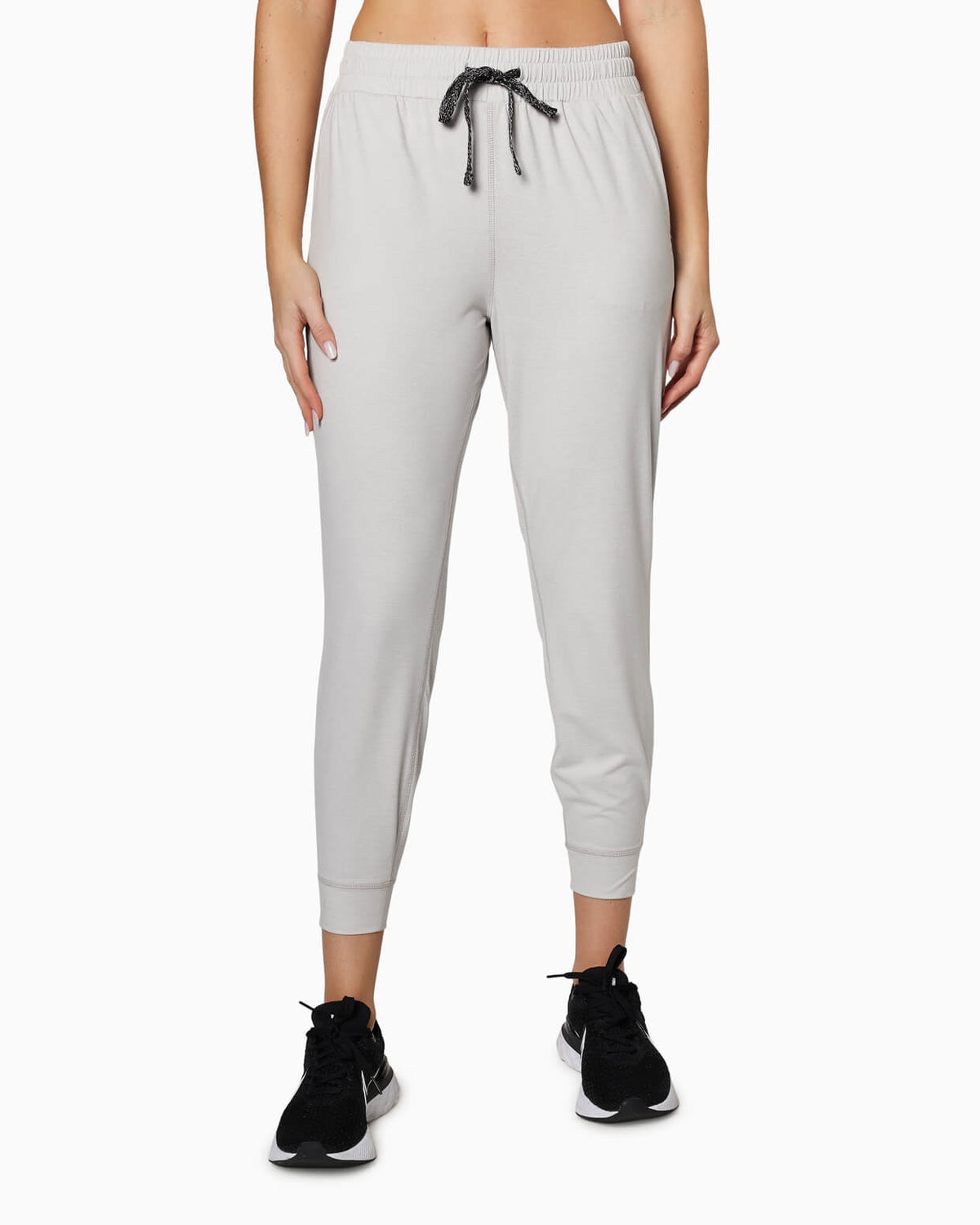 Cove Jogger | Women's HEATHER NATURAL front  #color_heather natural