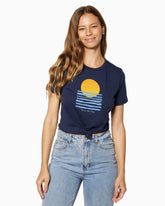 Sunsets T-Shirt | Women's NAVY front #color_navy