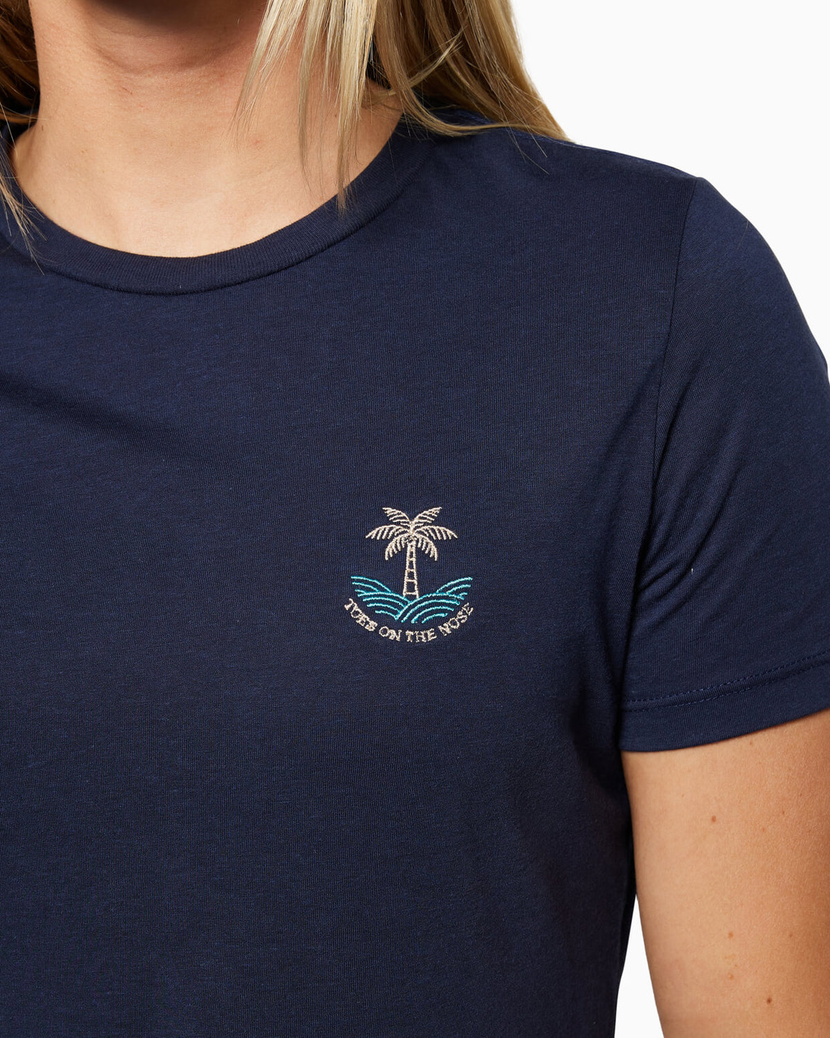 Palm T-Shirt | Women's NAVY detail #color_navy
